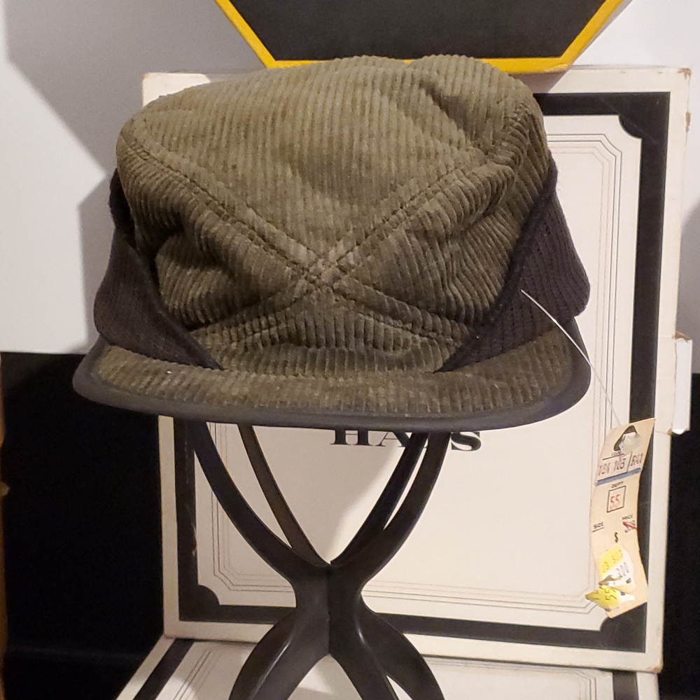 Olive Green Corduroy Men's Hat